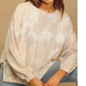 Found Los Angeles Moon Shadow Tie Dye Oversized Sweatshirt